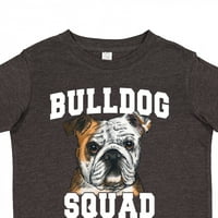 Тениска за момиче от мастиленост на кучета булдог отряд за дете или малко дете