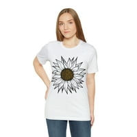 Слънчогледова риза флорален тройник, градинска риза, дамска есенна лятна риза, природа