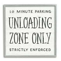 Ступел индустрии минута паркинг Смешно Баня фраза разтоварване зона, 24, дизайн от Дафне Полсели