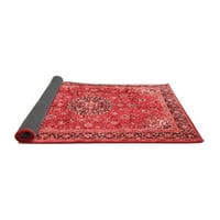 Ahgly Company Indoor Rectangle Medallion Red Traditional Area Rugs, 7 '10'